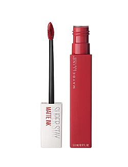 Maybelline New York Super Stay Matte Ink Liquid Lipstick, Long Lasting High Impact Color, Up to 16H Wear, Pioneer, Blue Red, 0.17 fl.oz