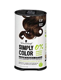 Schwarzkopf Simply Color Permanent Hair Color, 5.0 Medium Brown