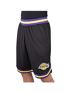 Ultra Game NBA Los Angeles Lakers Mens Woven Basketball Shorts, Team Color, Large