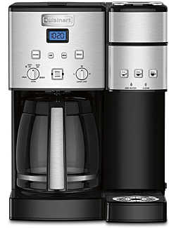 Cuisinart SS-15P1 Coffee Center 12-Cup Coffee Maker and Single-Serve Brewer, Single Serve Brewer Offers 3-Sizes–6-Ounces, 8-Ounces and 10-Ounces, Stainless Steel/Black