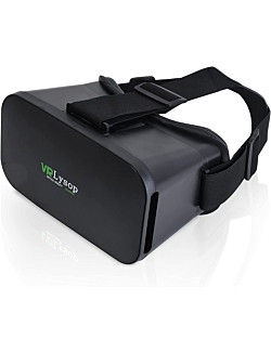 VR Headset Compatible with iPhone and Android, 3D Virtual Reality Gaming Glasses Headset, Best Virtual Reality Goggles VR Headset for Kids & Adults, Soft and Comfortable Adjustable Distance