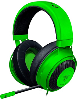 Razer Kraken Gaming Headset: Lightweight Aluminum Frame, Retractable Noise Isolating Microphone, For PC, PS4, PS5, Switch, Xbox One, Xbox Series X & S, Mobile, 3.5 mm Audio Jack – Green