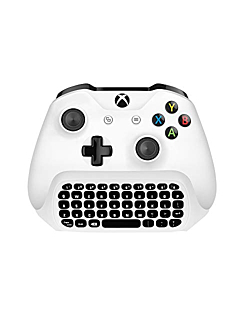 Backlight Keyboard for Xbox One with Audio Jack/Headset Mini Game Keyboard Fit Xbox One/One S/One Elite/2, 2.4G Receiver Included