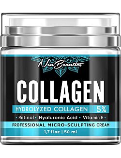 Neubeautics Collagen Cream For Face - Anti Aging Night Women Made In USA Wrinkle With Retinol Hyaluronic Acid Firming & Hydrating Effect Facial Cream, 50 ml (Neubeautics)