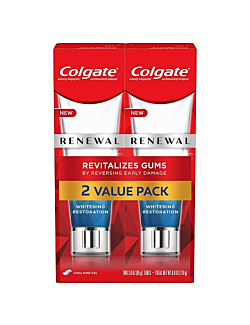 Colgate Renewal Gum Toothpaste for Gum Health, Teeth Whitening Restoration, Cool Mint Gel - 3 ounce (2 Pack)