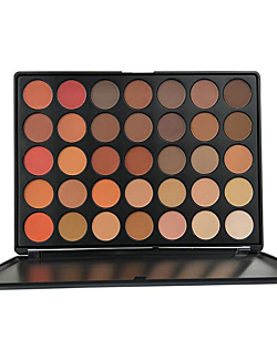 35 Colors Pro Eyeshadow Palette Makup, Pigmented Matte Shimmer Nature Eye Shadow Make up Palettes Nude Eyeshadow Beauty Cosmetics Pallet by Everfavor (Warm Natural)