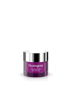 Neutrogena Triple Age Repair Anti-Aging Night Cream with Vitamin C; Fights Wrinkles & Even Tone, Dark Spot Remover & Firming Anti-Wrinkle Face & Neck Cream; Glycerin & Shea Butter, 1.7 oz