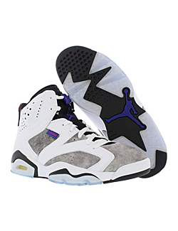 Nike Mens Air Jordan 6 Retro Leather Basketball Shoes White/Dark Concord/Black/Infrared 23 CI3125-100 Size