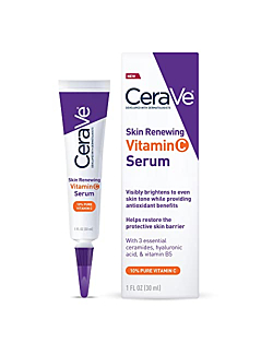 CeraVe Vitamin C Serum with Hyaluronic Acid | Skin Brightening Serum for Face with 10% Pure Vitamin C | Fragrance Free | 1 Fl. Oz