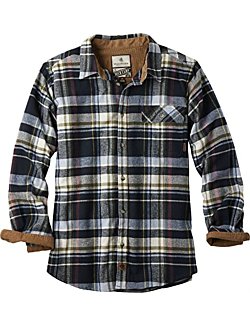 Legendary Whitetails Men's Buck Camp Flannel Shirt, Brownstone Plaid, 3X-Large