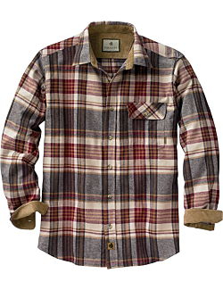 Legendary Whitetails Men's Standard Buck Camp Flannel Shirt, Cedarwood Plaid, X-Large