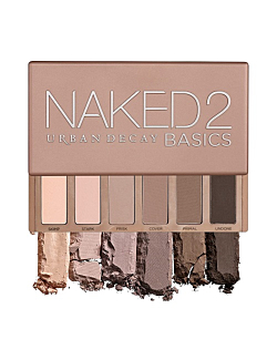 Urban Decay Naked2 Basics Eyeshadow Palette, 6 Taupe & Brown Matte Neutral Shades - Ultra-Blendable, Rich Colors with Velvety Texture - Makeup Set Includes Mirror & Full-Size Pans - Great for Travel