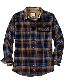 Legendary Whitetails Men's Buck Camp Flannel Shirt, Brownstone Plaid, 3X-Large - 2