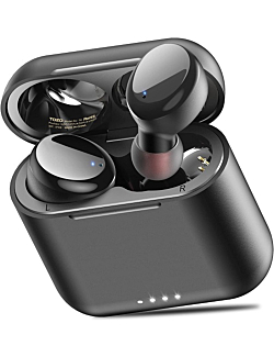 TOZO T6 True Wireless Earbuds Bluetooth Headphones Touch Control with Wireless Charging Case IPX8 Waterproof Stereo Earphones in-Ear Built-in Mic Headset Premium Deep Bass for Sport