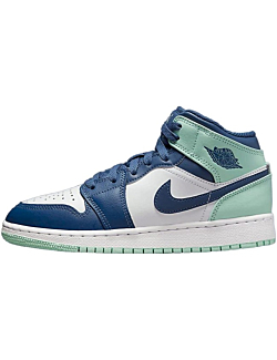 Jordan Youth Air Jordan 1 Mid GS 554725 413 Blue Mint - Size 6Y