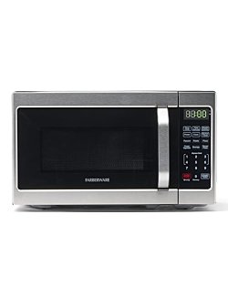 Farberware Countertop Microwave 700 Watts, 0.7 Cu. Ft. - Microwave Oven With LED Lighting and Child Lock - Perfect for Apartments and Dorms - Easy Clean Stainless Steel