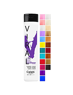 Celeb Luxury Viral Colorwash, Professional Semi-Permanent Hair Color Depositing Shampoo, Purple