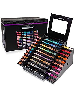 SHANY Elevated Essentials Makeup Set - All-in-One Makeup Kit with 72 Eyeshadows, 28 Lip Colors, 18 Gel Eyeliners, 10 Blushes, 1 Eye Primer, and 1 Cream Concealer