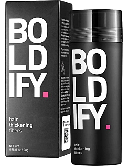 ﻿﻿BOLDIFY Hair Fibers for Thinning Hair (DARK BROWN) Undetectable & Natural - 28g Bottle - Hair Powder - Completely Conceals Hair Loss in 15 Sec - Hair Thickener & Topper for Fine Hair for Women & Men