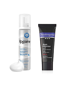 Hair Loss & Regrowth Foam and Neutrogena Age Fighter Men's Anti-Wrinkle Face Moisturizer Lotion