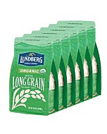 Lundberg Family Farms - Organic White Long Grain Rice, Subtle Flavor, Remains Separate When Cooked, Pantry Staple, Bulk Rice, Gluten-Free, Non-GMO, USDA Certified Organic, Vegan (32 oz, 6-Pack)