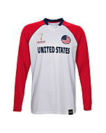 Outerstuff Men's Standard FIFA World Cup Classic Third Short Sleeve Jersey, White-Red, Medium