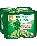 Green Giant Kitchen Sliced Green Beans, 4 Pack of 14.5 Ounce Cans