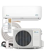 Senville LETO Series Mini Split Air Conditioner Heat Pump, 24000 BTU 208/230V, Works with Alexa, White