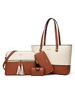 Women Fashion Handbags Wallet Tote Bag Shoulder Bag Top Handle Satchel Purse Set 4pcs