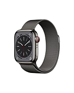 Apple Watch Series 8 GPS + Cellular 41mm Graphite Stainless Steel Case with Graphite Milanese Loop