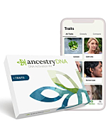 AncestryDNA + Traits: Genetic Ethnicity + Traits Test, AncestryDNA Testing Kit with 35+ Traits, DNA Ancestry Test Kit, Genetic Testing Kit…