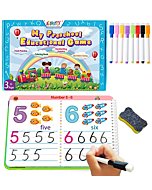 Preschool Learning Activities Educational Games - Toddler Prek Handwriting Practice Activity Writing Learning Toys Montessori Busy Book for Kids, Autism Learning Materials and Tracing Coloring Book