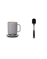 Ember Temperature Control Smart Mug 2, 14 oz + Bottle Brush Bundle, Gray