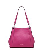 Calvin Klein Reyna Novelty Triple Compartment Shoulder Bag, Raspberry Radiance,One Size