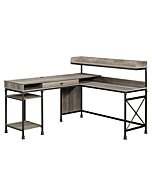 Sauder Canal Street L-Desk, Northern Oak finish