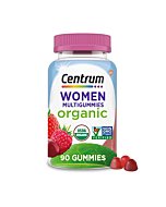 Centrum Women's Organic Multigummies Women's Multivitamin Gummies Organic Multivitamin for Women with Essential Nutrients for Immune Support, Metabolism, and Hair Skin and Nails Vitamins - 90 Ct