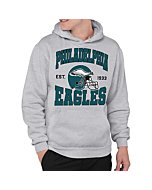 Junk Food Clothing x NFL - Philadelphia Eagles - Team Helmet - Adult Pullover Hooded Sweatshirt for Men and Women - Size 2 X-Large