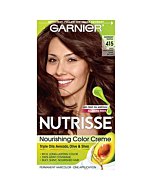 Garnier Hair Color Nutrisse Nourishing Creme, 415 Soft Mahogany Brown (Raspberry Truffle) Permanent Hair Dye, 1 Count (Packaging May Vary)