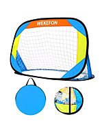 WEKEFON Soccer Goal Pop Up Portable Kids Soccer Net for Backyard and Training - Pop-Up Folding Indoor + Outdoor Goals - Easy Assembly and Compact Storage, 1Pack