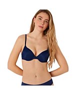 Victoria's Secret Pink Push Up Bra, Full Coverage, Padded, Smooth, Bras for Women, Navy (36D)