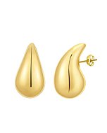 Earring Dupes Chunky Gold Hoop Earrings for Women, Tear Drop Dangle Earrings, Lightweight Water Drop Earrings for Women Girls Fashion Trendy Hypoallergenic Jewelry