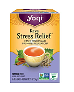 Yogi Tea - Kava Stress Relief (4 Pack) - Eases Tension and Promotes Relaxation - Caffeine Free - 64 Herbal Tea Bags