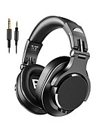 bopmen Over Ear Headphones - Wired Studio Headphones with Shareport, Foldable Headsets with Stereo Bass Sound for Monitoring Recording Keyboard Guitar Amp DJ Cellphone, Black