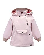 ACESTAR Boys Girls Waterproof Rain Jacket Coat,Windproof Raincoat Windbreaker Outwear for Kids Children Infant Toddler Spring Fall Jacket(JK007W0,7T) Pink White