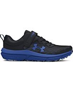 Under Armour Boys' Pre School Assert 10 Alternate Closure, (005) Black/Horizon Blue/Horizon Blue, 3, US