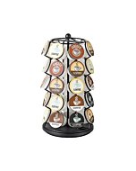 Nifty K Cup Holder – Compatible with K-Cups, Coffee Pod Carousel | 35 K Cup Holder, Spins 360-Degrees, Lazy Susan Platform, Modern Black Design, Home or Office Kitchen Counter Organizer