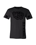 Wild 'N Out Black on Black Old School Side Short Sleeve T-Shirt