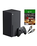 2022 Newest Microsoft Xbox Series X–Gaming Console System- 1TB SSD Black X Version with Disc Drive Bundle with Gears Tactics Full Game and MTC HDMI Cable