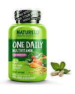 NATURELO One Daily Multivitamin for Women 50+ (Iron Free) - Menopause Support for Women Over 50 - Whole Food Supplement - Non-GMO - No Soy - 60 Capsules - 2 Month Supply