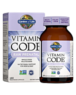 Garden of Life Prenatal Multivitamin for Women with Iron, Folate & Vitamin C and D3 for Neural Development & Probiotics for Immune Support – Vitamin Code – Non-GMO, Gluten-Free, Kosher, 60 Day Supply